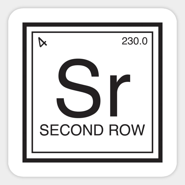 Elements of Rugby Second Row Sticker by University of Oklahoma Rugby